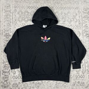 Adidas Hoodie Womens Pullover Sweatshirt Trefoil Shattered Adicolor Size Small